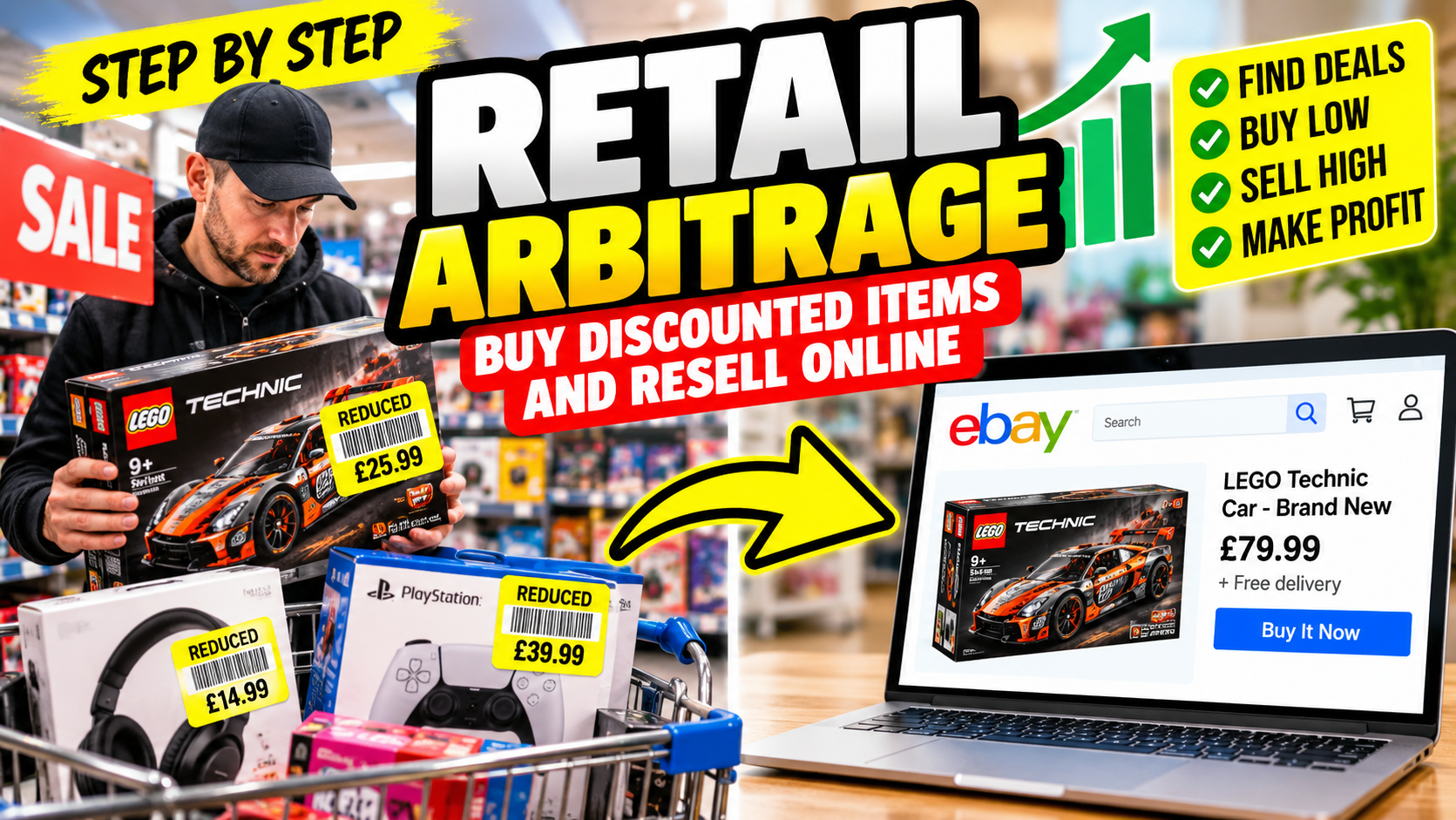 Retail Arbitrage: Buy Discounted Items and Resell Online